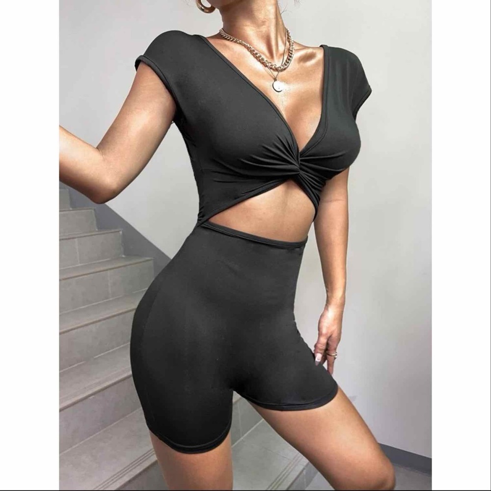Backless unitard romper - Picture 3 of 7